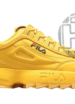 Жіночі кросівки fila disruptor 2 yellow