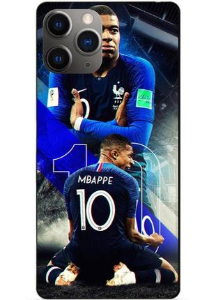 Силіконовий бампер чохол для iphone 11 pro max з малюнком mbappe франція мбаппе
