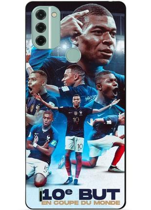 Силиконовый бампер чехол для nokia c31 с рисунком мбаппе франция mbappe