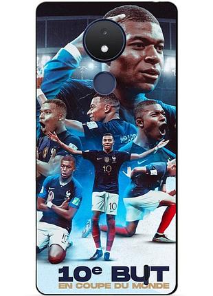 Силіконовий бампер чохол для nokia c21 з малюнком мбаппе франція mbappe