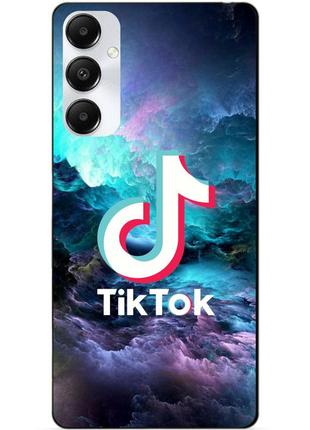 Силіконовий чохол бампер для samsung a05s з малюнком tik tok тік ток