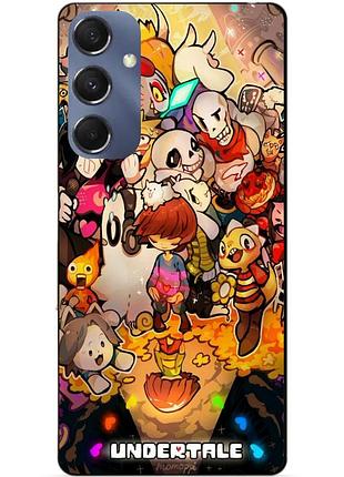 Силиконовый чехол бампер для samsung m34 5g с рисунком андертейл undertale