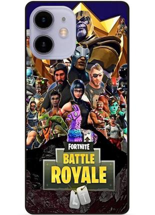 Силиконовый чехол бампер для iphone 11 с рисунком фортнайт fortnite