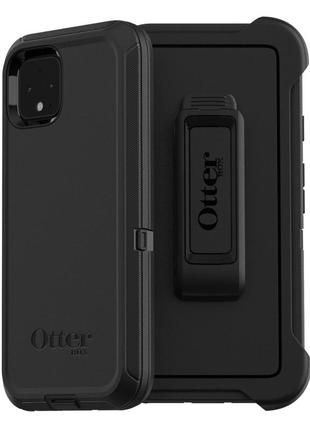 Чохол протиударний з кліпсою otterbox defender 77-62687 для google pixel 4 xl (6.3") black