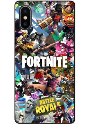 Силіконовий чохол бампер для iphone x 10 з картинкою fortnite фортнайт