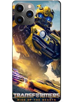 Силиконовый чехол бампер для iphone 11 pro с рисунком bumblebee бамблби трансформеры