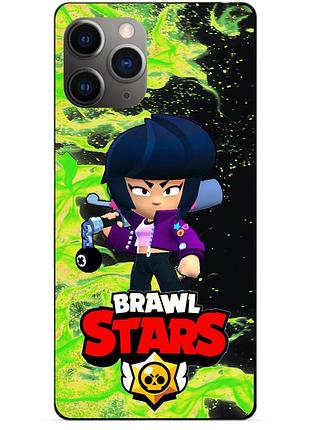 Силиконовый чехол бампер для iphone 11 pro с героем бравл биби