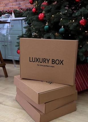Подарунковий набір luxury box 7 зі шкіри: чоловіча сумка + гаманець10 фото