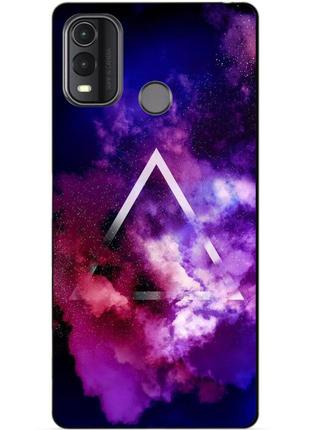 Силиконовый чехол бампер для nokia g11 plus с рисунком космос галактика