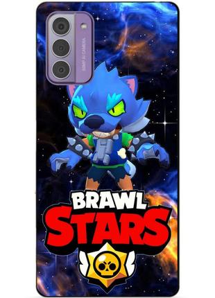 Силіконовий бампер чохол для nokia g42 з героим космічний бравл леон обертінь