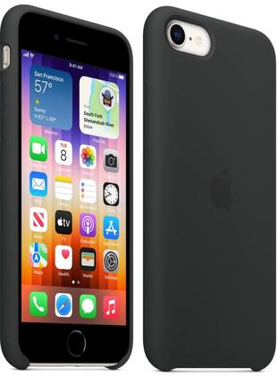 Оригинальный силиконовый чехол silicone case mn6e3zm/a для apple iphone 7/8/se 2020/2022 (4.7") midnight3 фото