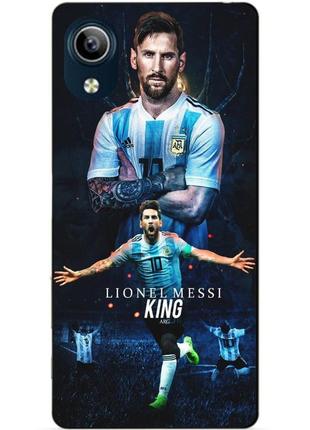 Силиконовый чехол бампер для vivo y91c с рисунком messi аргентина месси