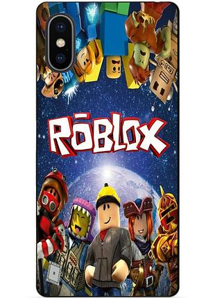 Силіконовий чохол бампер для iphone x 10 з малюнком роблокс roblox