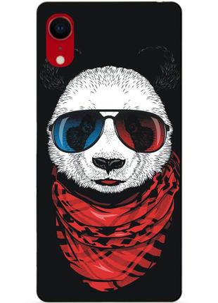Силиконовый чехол бампер для iphone xr с рисунком панда