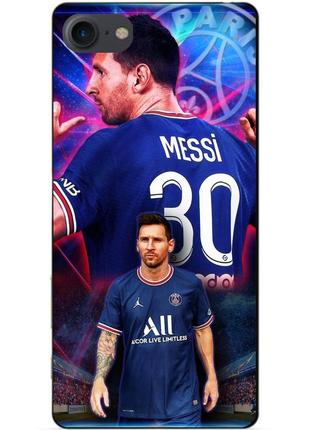 Силиконовый чехол бампер для iphone se 2 2020 с рисунком месси псж messi