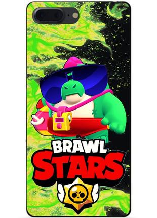 Силиконовый чехол бампер для iphone 7 plus с героем бравл базз