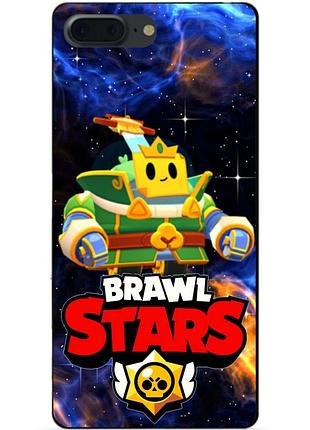 Силиконовый чехол бампер для iphone 8 plus с героем космический бравл спраут