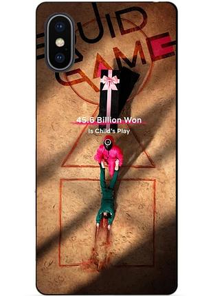 Силіконовий чохол бампер для iphone x 10 з малюнком гра в кальмара