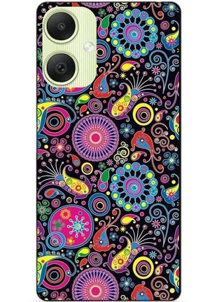 Силиконовый чехол бампер для samsung a05 с рисунком восточные узоры