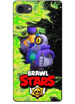 Силиконовый чехол бампер для iphone 8 с героем бравл рико