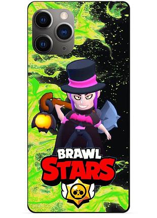 Силиконовый чехол бампер для iphone 11 pro с героем бравл мортис