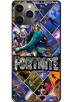 Силиконовый чехол бампер для iphone 11 pro с картинкой фортнайт fortnite