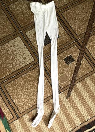 Білі однотонні натуральне хб колготки виробництво срср