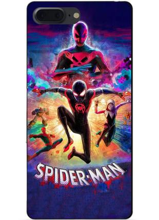 Силиконовый чехол бампер для iphone 8 plus  spider man человек паук