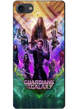 Силиконовый чехол бампер для iphone 8 с рисунком стражи галактики guardians of the galaxy