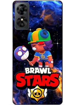 Силіконовий бампер чохол для zte blade a33 plus/a33 power з героєм космічний бравл сенді