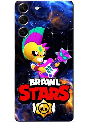 Силиконовый чехол бампер для samsung s20 fe с героем космический бравл поко