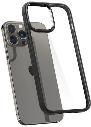 Чохол оригінальний протиударний spigen ultra hybrid acs03205 для iphone 13 pro max (6.7") matte black1 фото