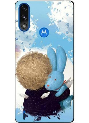 Силиконовый чехол бампер для motorola moto e7 power с рисунком любимый зайка гапчинская