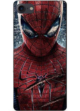 Силиконовый чехол бампер для iphone se 3 2022 человек паук spider man