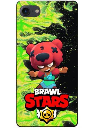 Силиконовый чехол бампер для iphone 7 с героем бравл нита