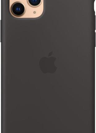 Чехол оригинальный силиконовый silicone case mx002zm/a (original) для apple iphone 11 pro max (6.5") black4 фото