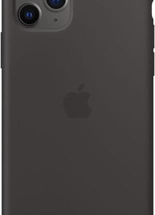 Чехол оригинальный силиконовый silicone case mx002zm/a (original) для apple iphone 11 pro max (6.5") black6 фото