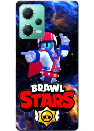 Силиконовый чехол бампер для xiaomi redmi note 12 5g с героем космический бравл стью