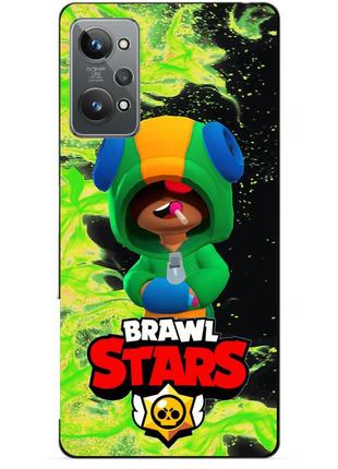 Силиконовый чехол бампер для realme gt2 с героем бравл леон