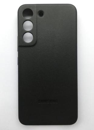 Чехол кожаный оригинальный official leather cover ef-vs906lbegru для samsung galaxy s22 plus (6.6") black6 фото