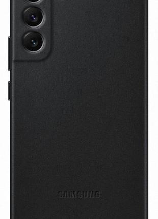 Чехол кожаный оригинальный official leather cover ef-vs906lbegru для samsung galaxy s22 plus (6.6") black