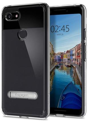 Чохол прозорий протиударний із підставкою spigen ultra hybrid s f19cs25033 для google pixel 3 (5.5")