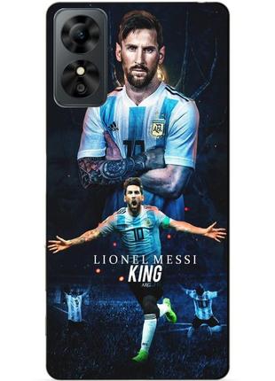 Силіконовий чохол бампер для zte blade a33 plus з малюнком messi or мессі