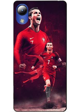Силіконовий чохол бампер для zte blade l8 з малюнком ronaldo португалія роналдо