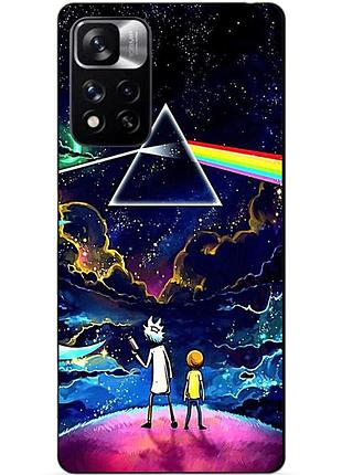 Силиконовый чехол бампер для xiaomi redmi note 11 pro plus 5g с рисунком рик и морти rick and morty