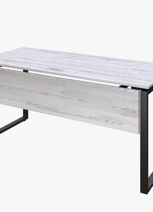 Офісний письмовий стіл loft details к160b сосна лофт біла з царгой