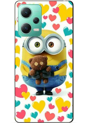 Силіконовий чохол бампер для xiaomi redmi note 12 5g з малюнком міньйон боб minion