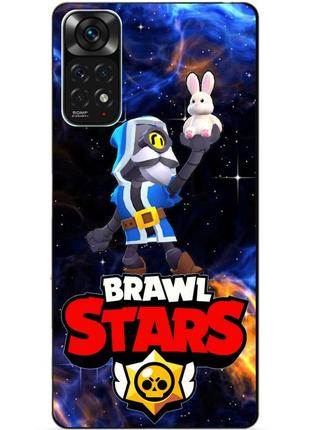 Силиконовый чехол бампер для xiaomi redmi note 11s / note 11 с героем космический бравл барли