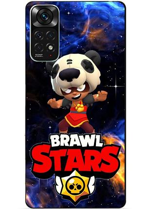 Силиконовый чехол бампер для xiaomi redmi note 11s / note 11 с героем космический бравл нита