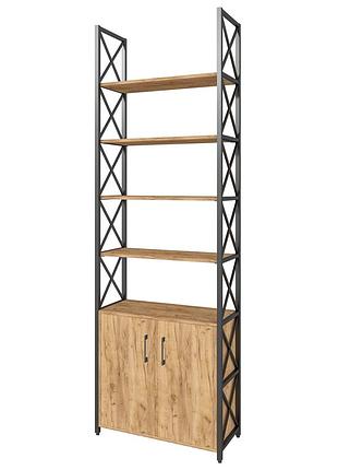 Стеллаж металлический loft details xx-230b-2 дуб крафт золотой